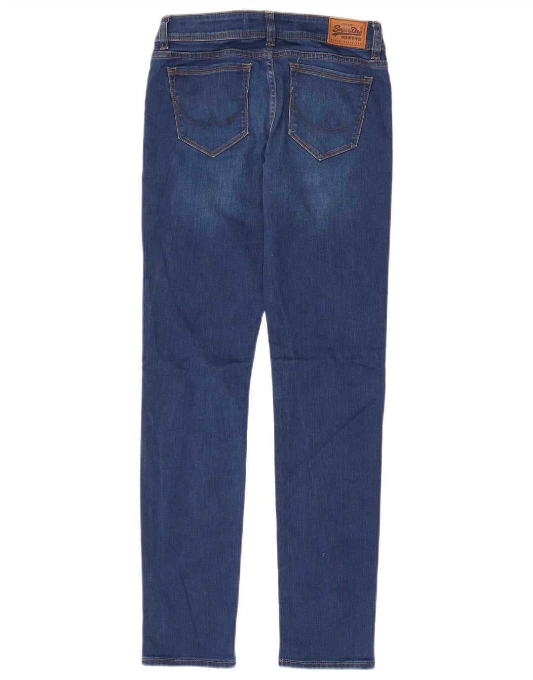 Superdry Jean Slim Imogen Femme W26 L32 Bleu Coton
