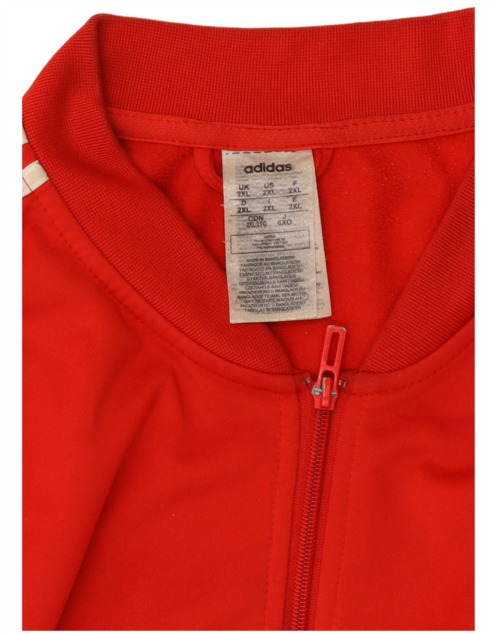 ADIDAS Veste de survêtement pour homme 2XL Rouge Polyester