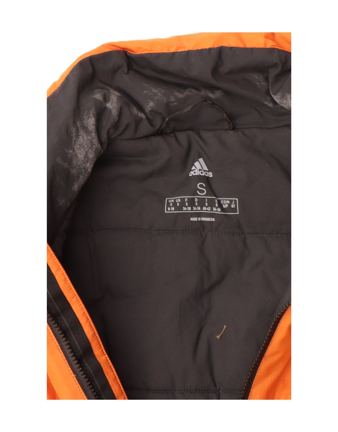 Adidas Veste rembourrée pour femme UK 8/10 Small Orange