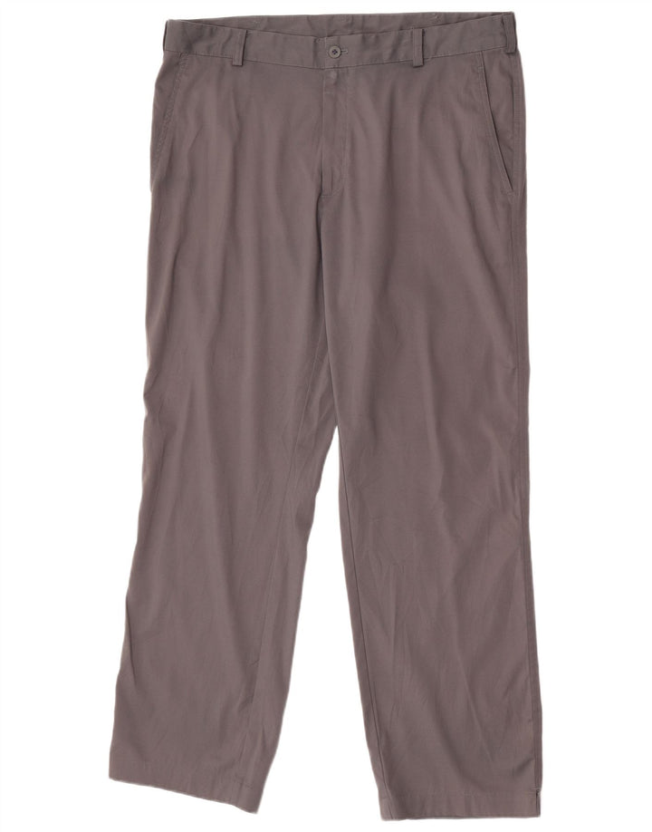 Nike Pantalon chino droit Dri Fit W36 L30 Gris Polyester