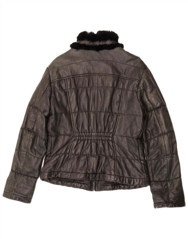 Bata and More Veste en cuir pour femme IT 48 XL Cuir gris