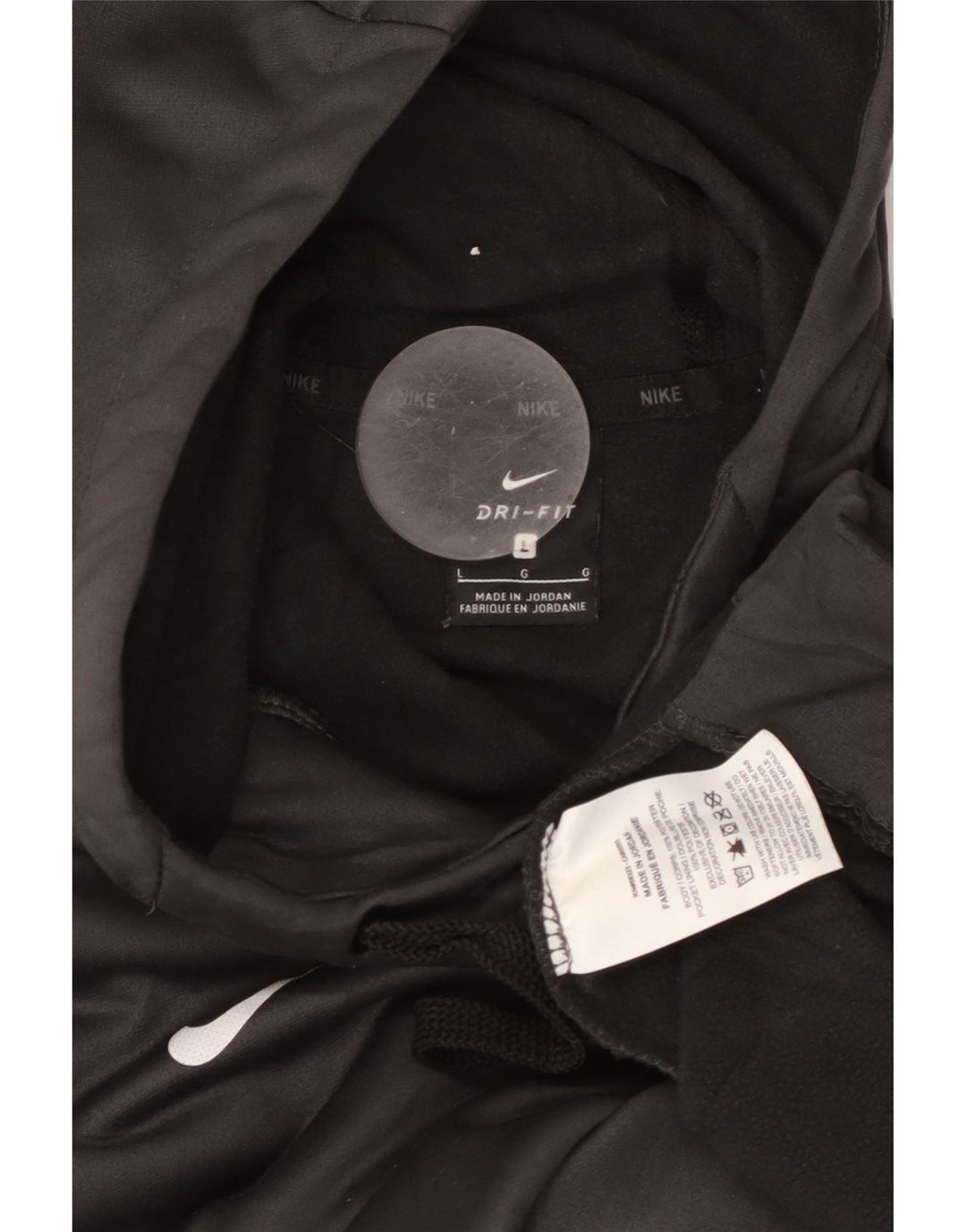 NIKE Pull à capuche graphique de baseball pour hommes, grand gris, polyester