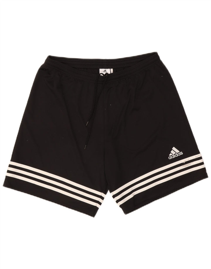Adidas Short de sport Climalite pour homme, grand, noir, polyester