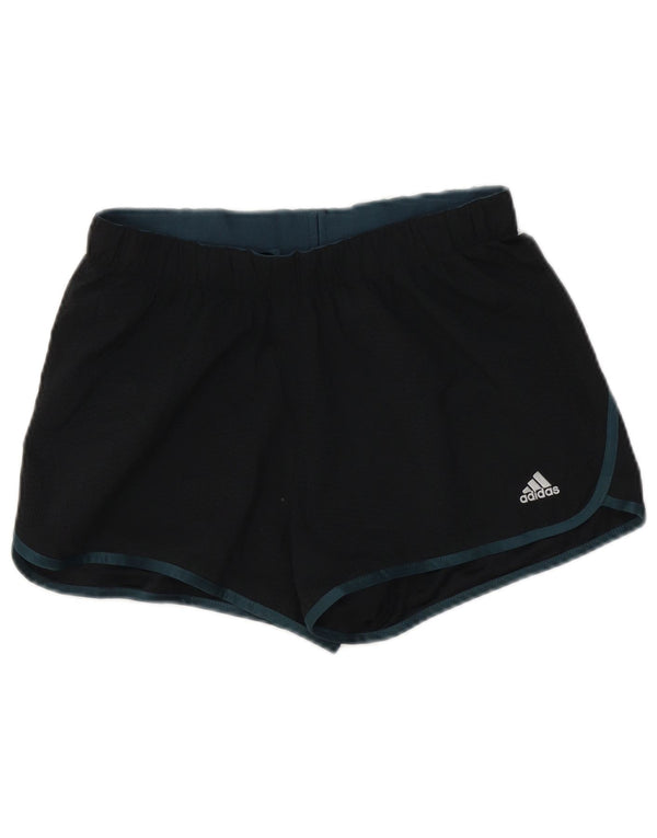Adidas Short de sport pour femme UK 10 Petit Noir Polyester