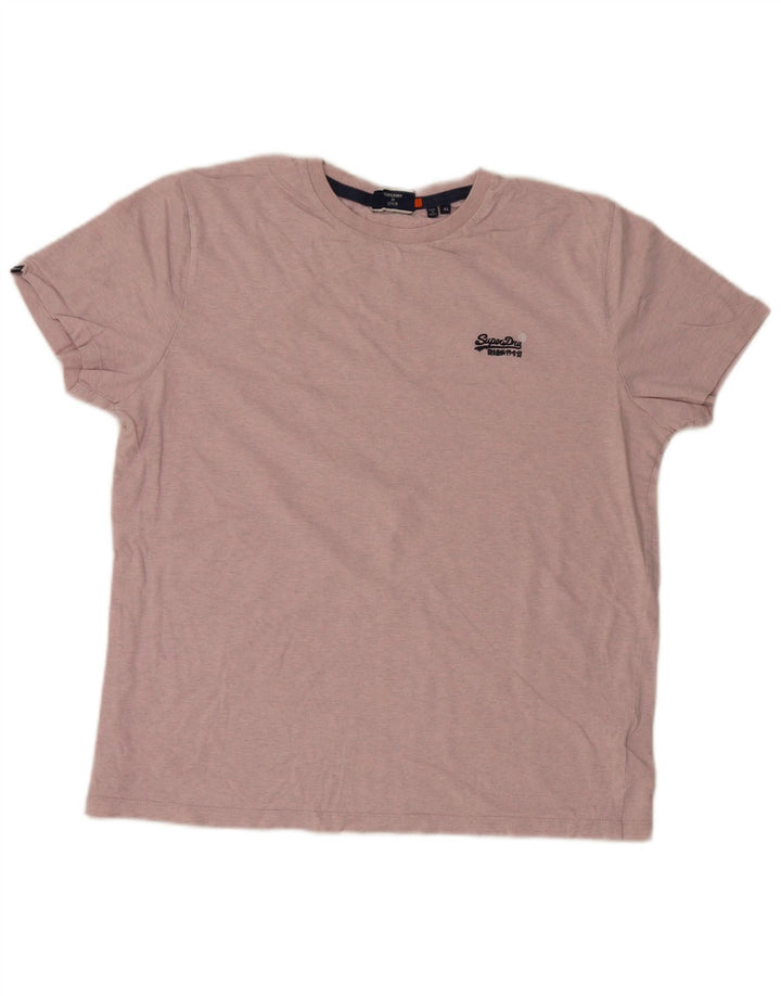 Superdry T-Shirt Homme Top XL Rose Coton