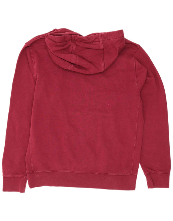 Nike Pull à capuche graphique coupe régulière pour homme en coton bordeaux Taille S