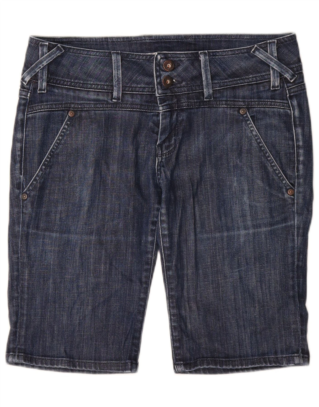 PEPE Jeans Short en Jean Femme W31 Bleu Marine Moyen Coton