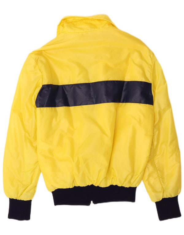 Veste Bomber Homme Vintage IT 48 Polyamide Colorblock Jaune Moyen