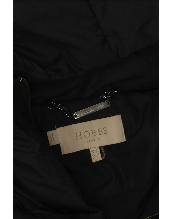 Hobbs Manteau matelassé surdimensionné à capuche pour femme UK 8 Small Bleu marine Polyester