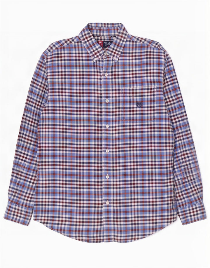 Chaps Chemise Homme Grand Vichy Multicolore