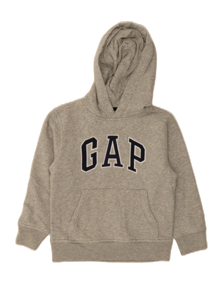 GAP Boys Graphic Hoodie Jumper 6-7 Years Small Grey Vintage Gap and Second-Hand Gap from Messina Hembry 