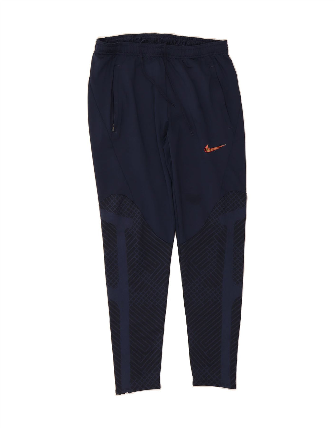 NIKE Mens Dri Fit Slim Fit Tracksuit Trousers Medium  Navy Blue Polyester Vintage Nike and Second-Hand Nike from Messina Hembry 