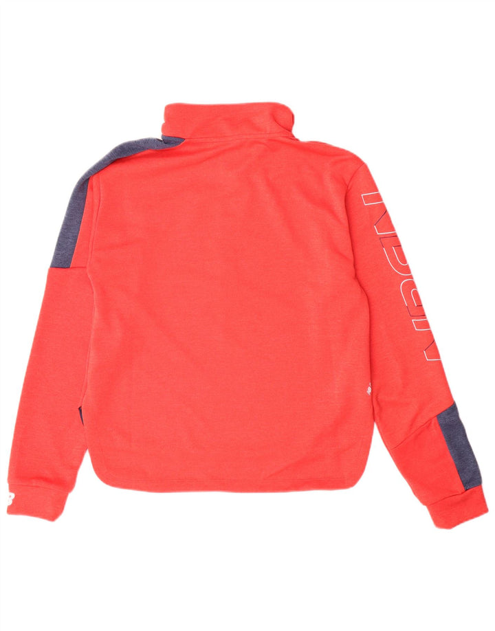 NEW BALANCE Haut de survêtement graphique pour femme UK 10 Small Orange