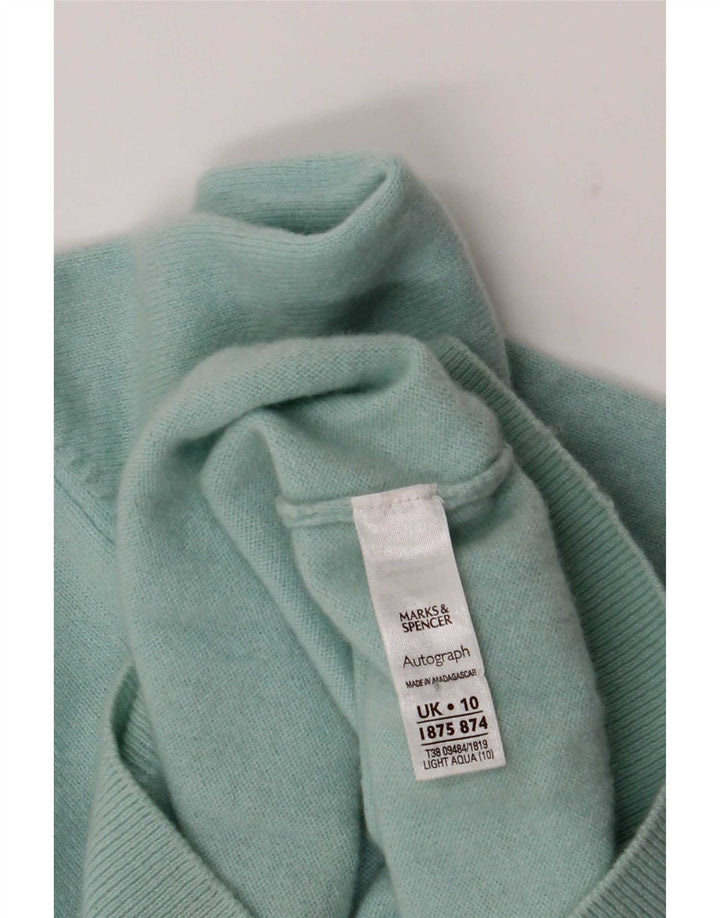 Marks & Spencer Pull col roulé pour femme UK 10 Small Turquoise