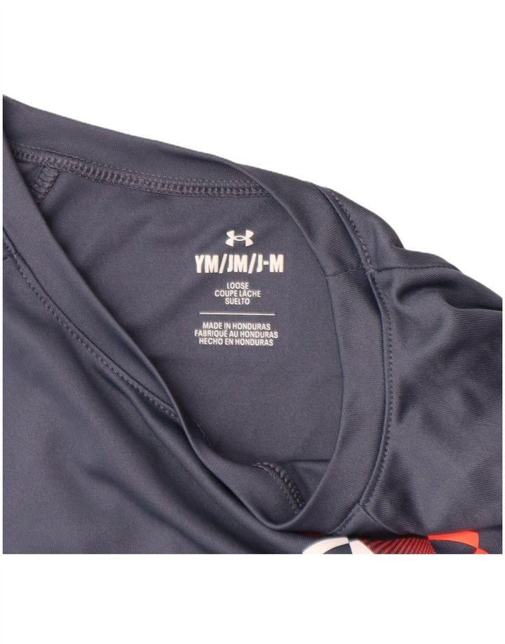 UNDER ARMOUR T-shirt ample graphique pour garçon 9-10 ans Gris moyen