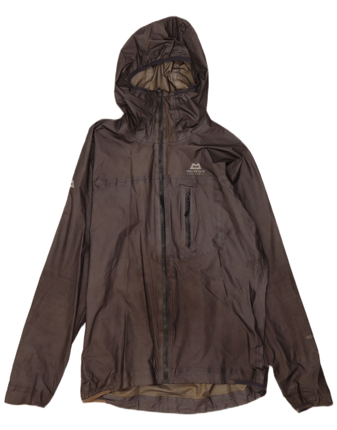 MOUNTAIN EQUIPMENT Veste de pluie à capuche pour femme UK 14 Large Gris