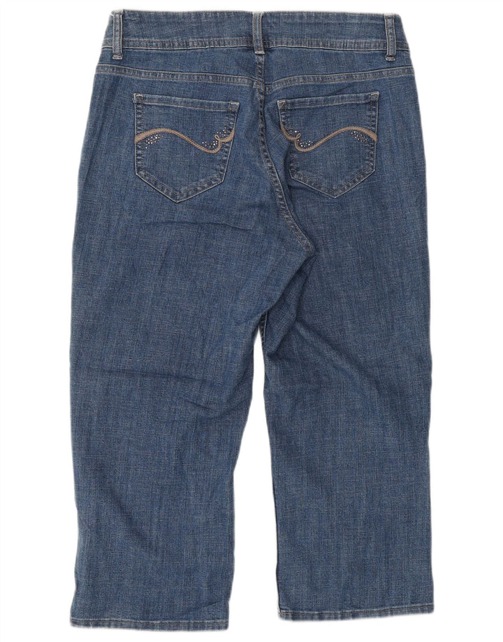 LEE Jeans Capri Riders pour femme US 8 Medium W32 L20 Bleu Coton