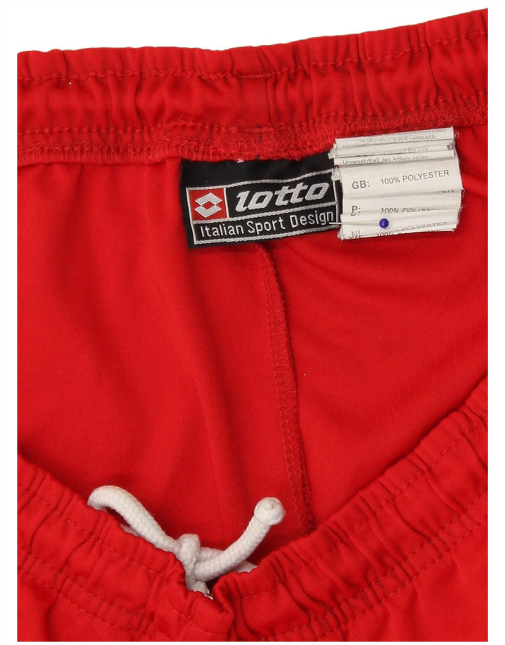 Lotto Short de Sport Homme Grand Rouge Polyester