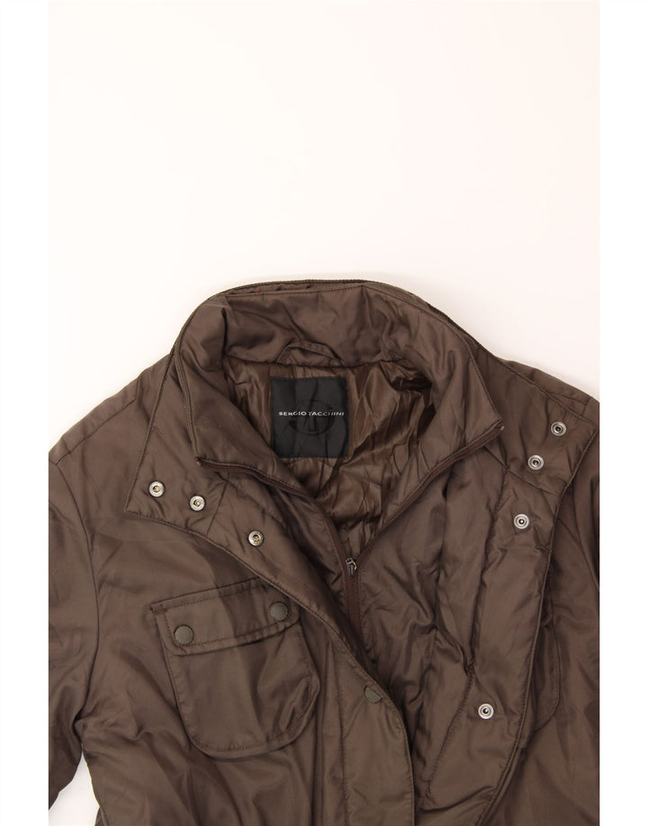SERGIO TACCHINI Womens Padded Jacket IT 48 XL Brown Polyamide Vintage Sergio Tacchini and Second-Hand Sergio Tacchini from Messina Hembry 