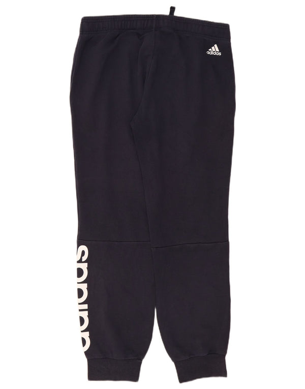 Adidas Pantalon de survêtement graphique pour femme Joggers UK 16 Large Bleu marine