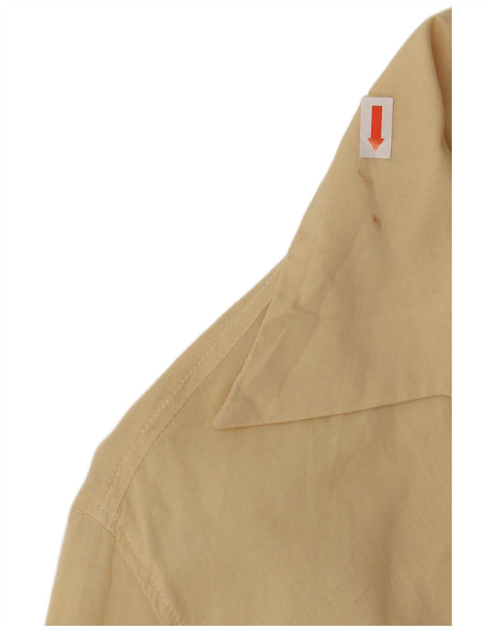 Murphy & Nye Chemise pull à manches 3/4 pour femme UK 14 en coton jaune moyen