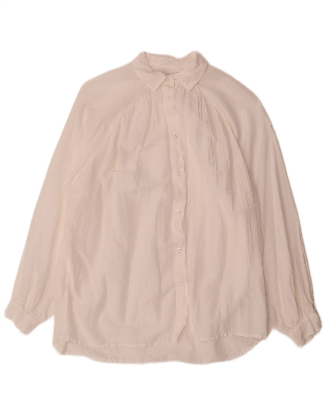 PEPE Jeans Chemise Oversize Femme UK 14 Coton Blanc Moyen