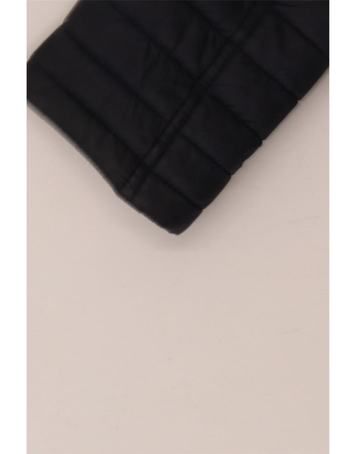 BARBOUR Veste matelassée à capuche pour femme UK 12 Bleu marine moyen