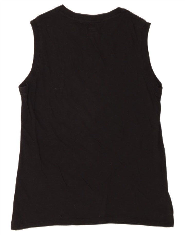 Levi's Débardeur Graphique Femme UK 10 Small Noir Coton