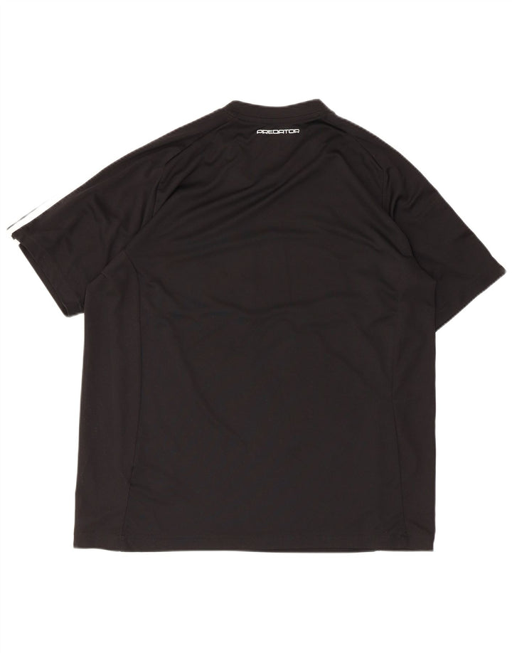 Adidas Hommes Climalite T-Shirt Haut Grand Noir Polyester