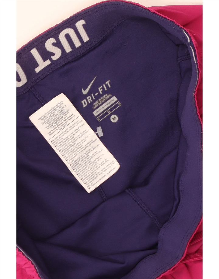 NIKE Short de sport Dri Fit pour femme UK 14 Polyester rose moyen