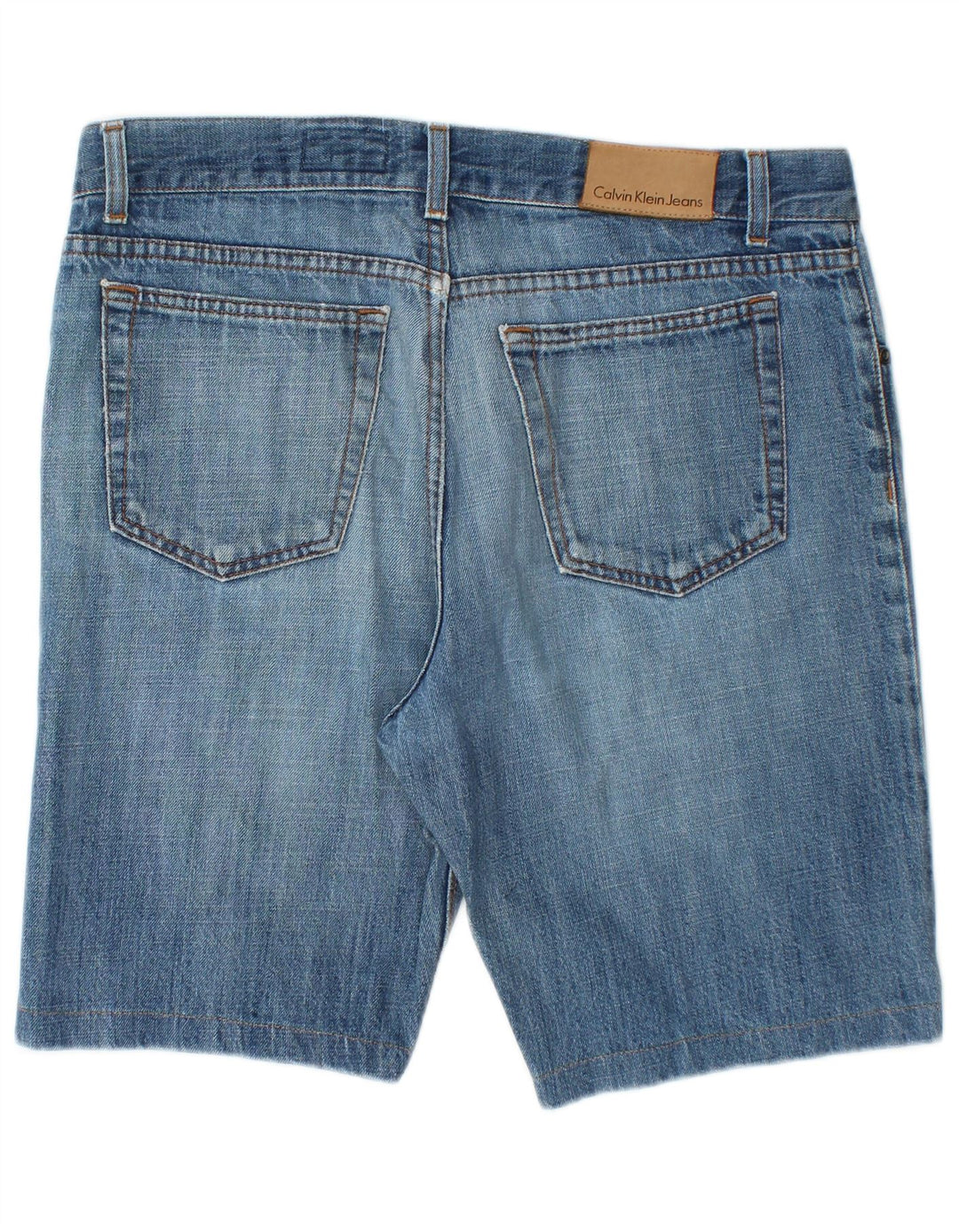 CALVIN KLEIN Short en jean pour homme W34 Large Bleu Coton