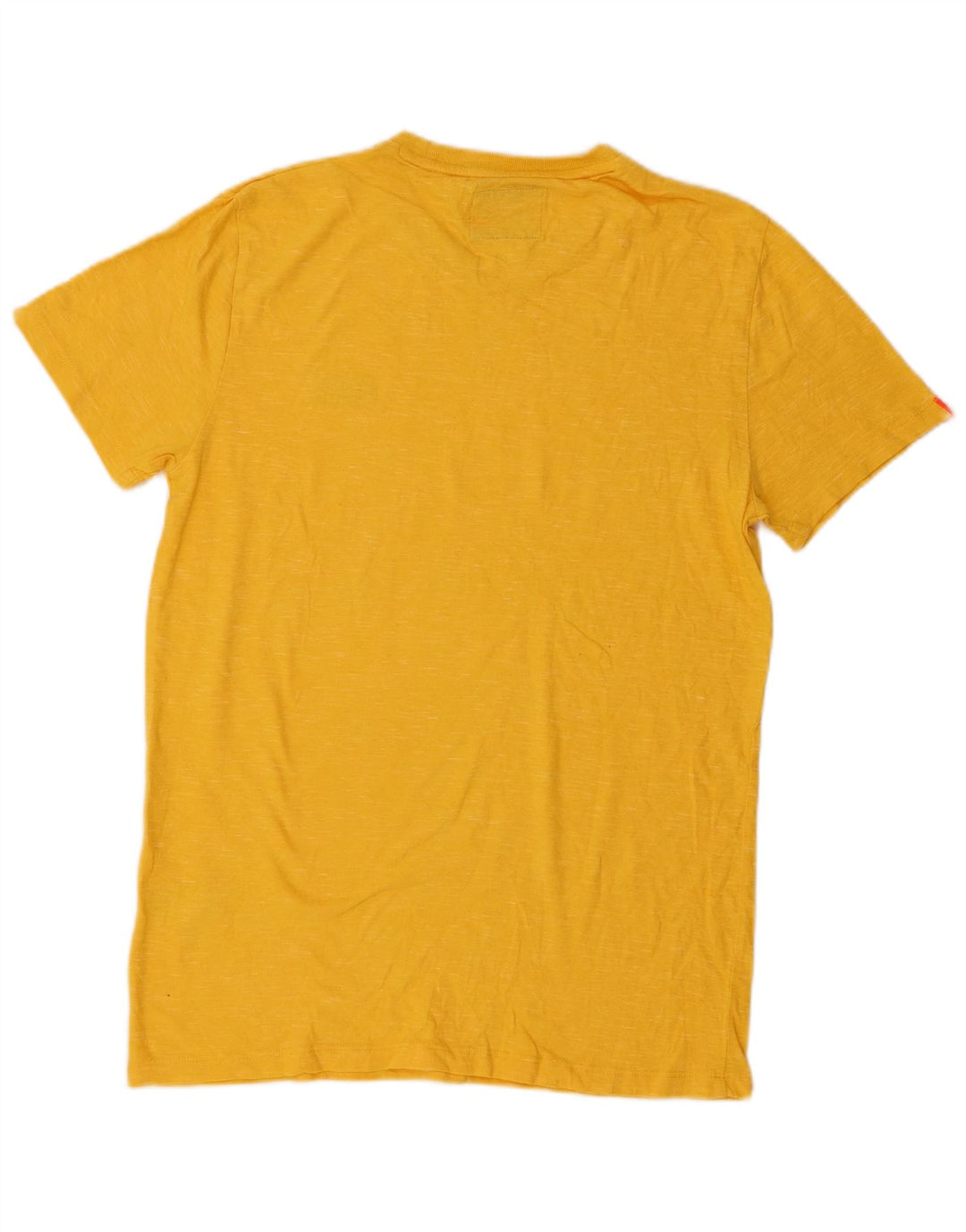 Superdry T-Shirt Homme Jaune Moyen Coton