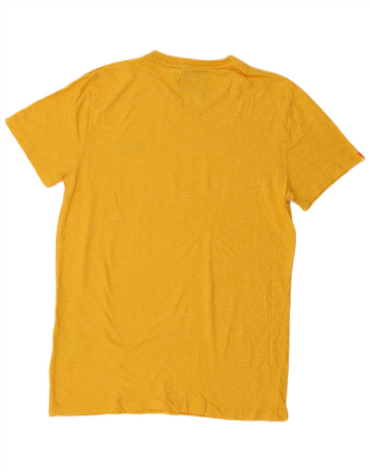 Superdry T-Shirt Homme Jaune Moyen Coton