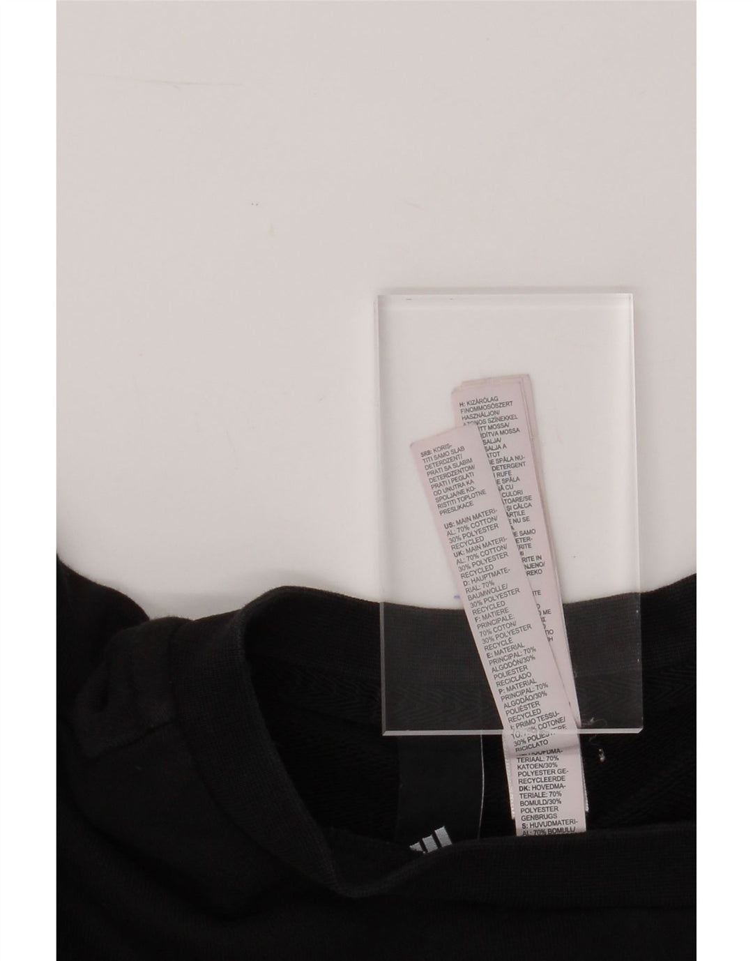 ADIDAS Mens Graphic Sweatshirt Jumper Small Black Cotton Vintage Adidas and Second-Hand Adidas from Messina Hembry 