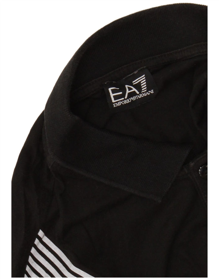 EMPORIO ARMANI Polo Graphique Homme Petit Noir Rayé
