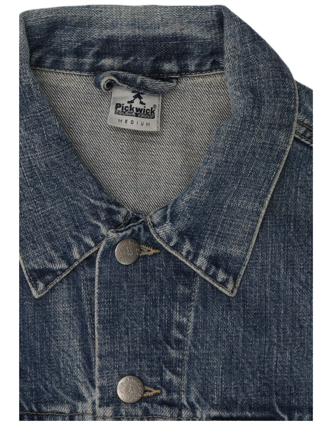 PICKWICK Veste en Jean Femme UK 14 Bleu Moyen Coton