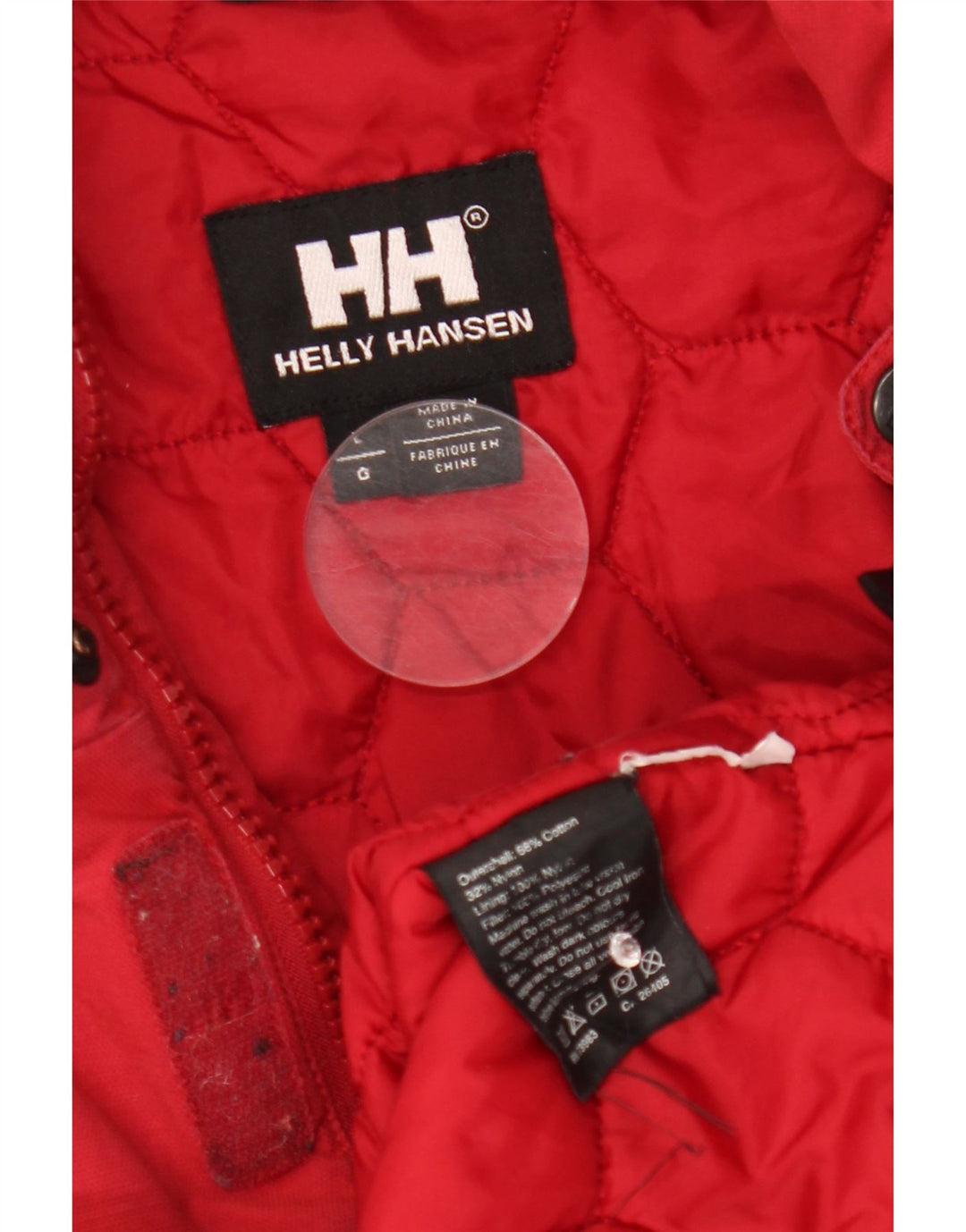 Helly Hansen Veste coupe-vent pour homme UK 40 Grand coton color block rouge