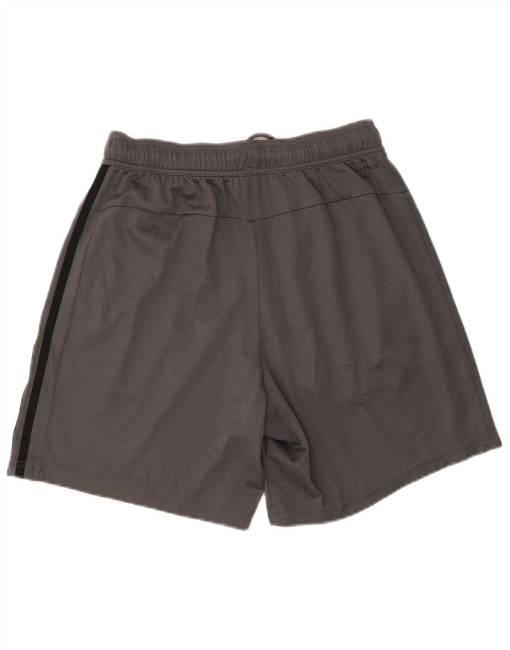 Adidas Short de sport coupe régulière pour homme, petit, gris, polyester