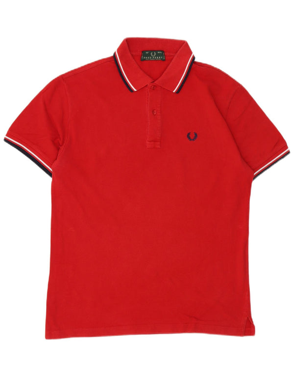 Fred Perry Polo Homme Rouge Moyen Rayé Coton