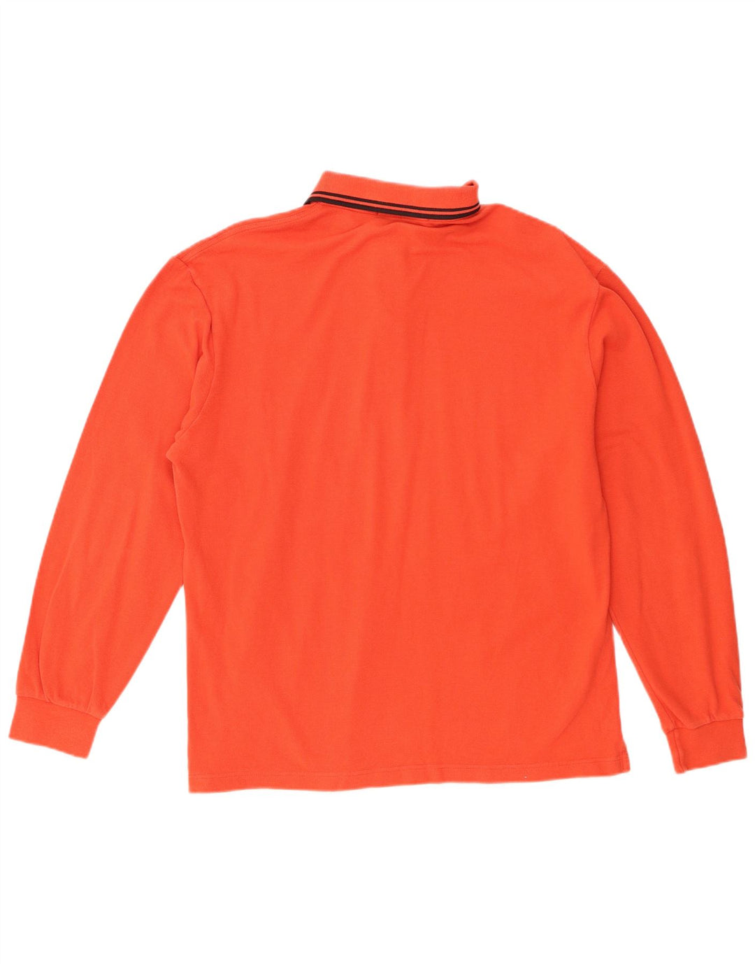 Fred Perry Polo à Manches Longues Homme Orange Moyen Coton