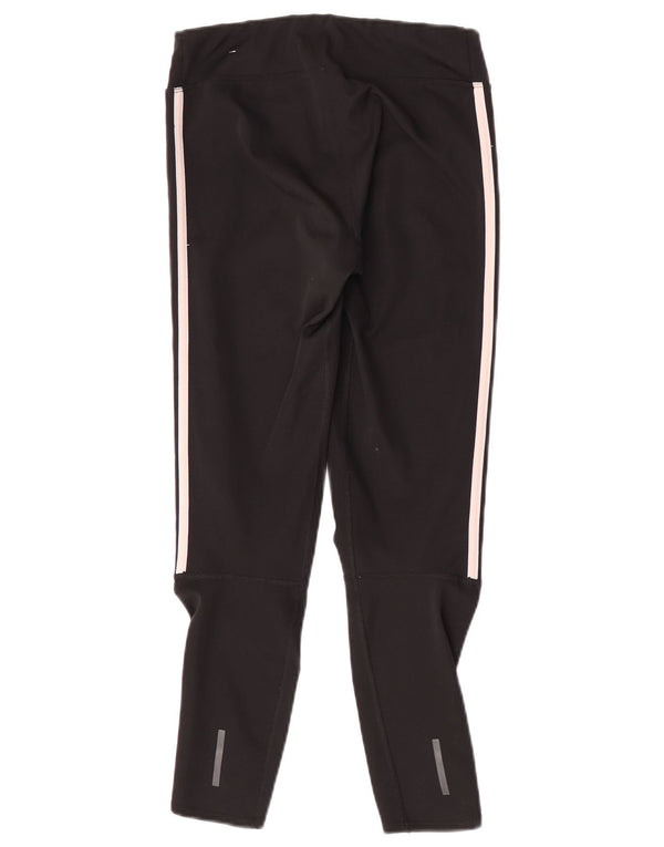 Adidas Climalite Crop Leggings UK 8/10 Petit Noir Polyester