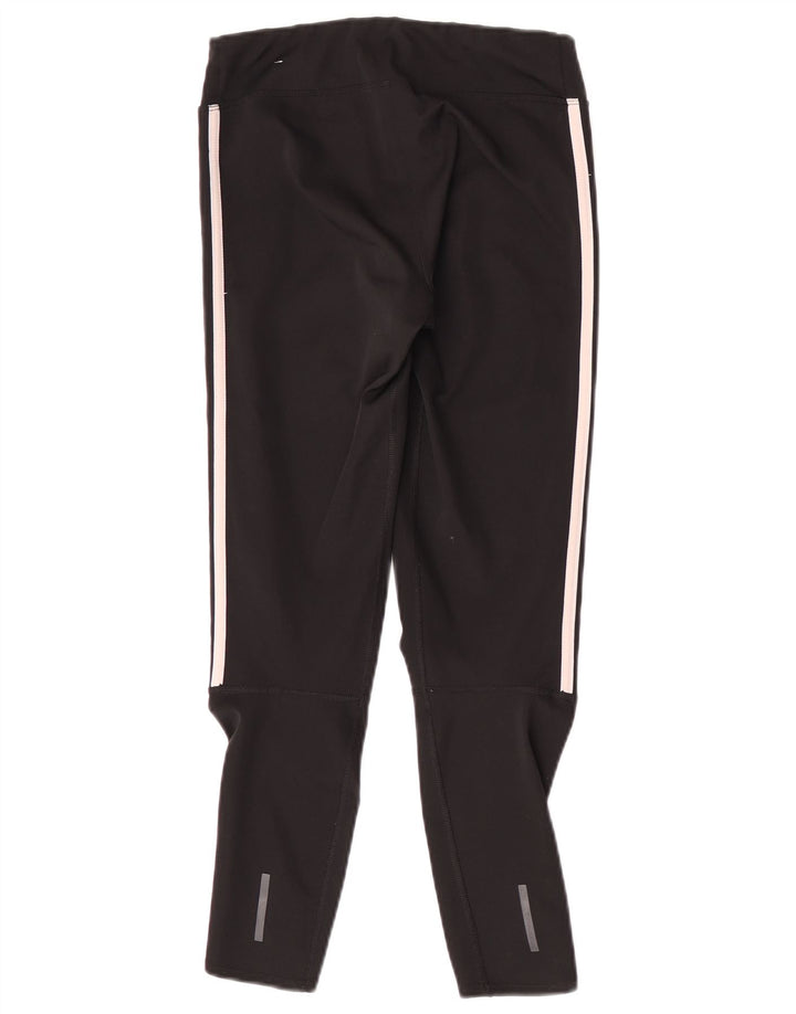 Adidas Climalite Crop Leggings UK 8/10 Petit Noir Polyester