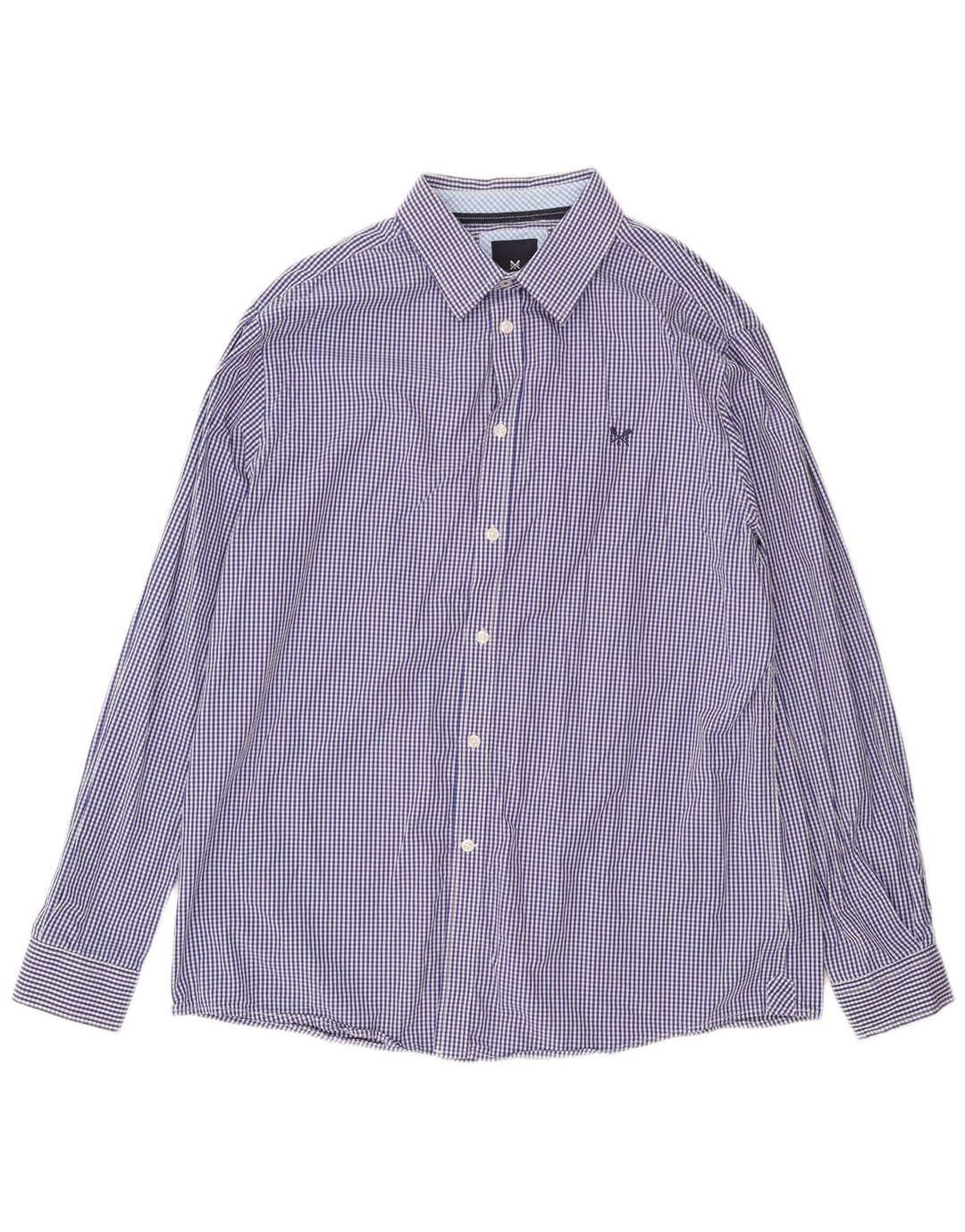 J. Crew Chemise classique pour homme XL en coton vichy bleu