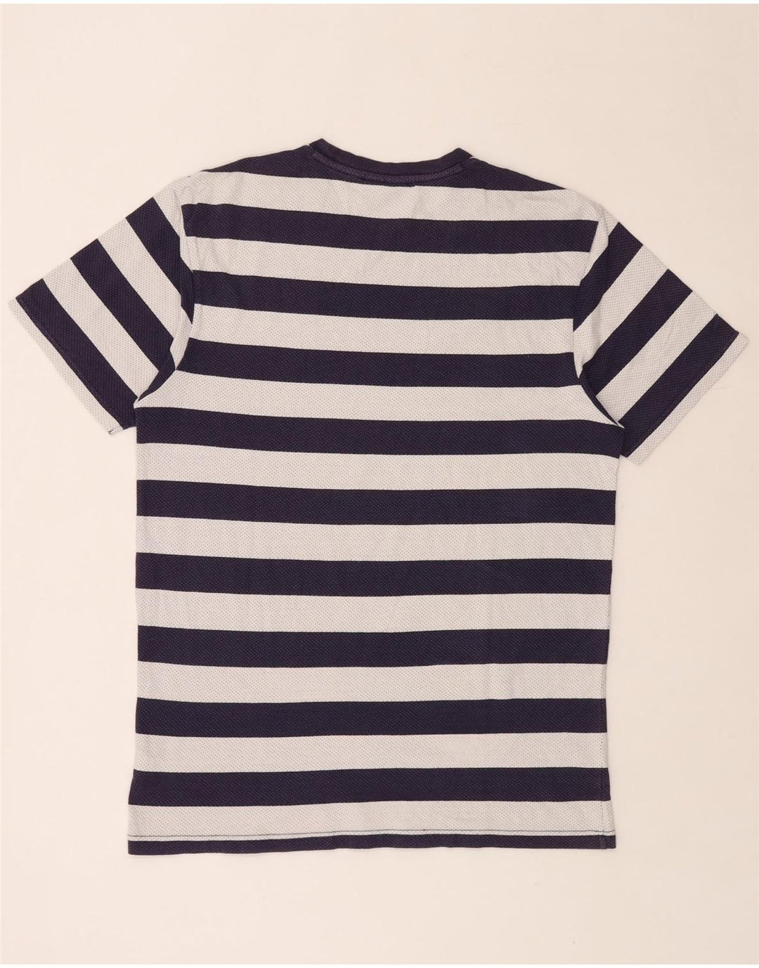 VANS T-Shirt Homme Haut Large Bleu Marine Rayé Coton