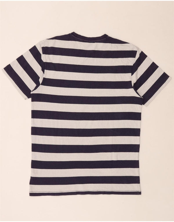 VANS T-Shirt Homme Haut Large Bleu Marine Rayé Coton