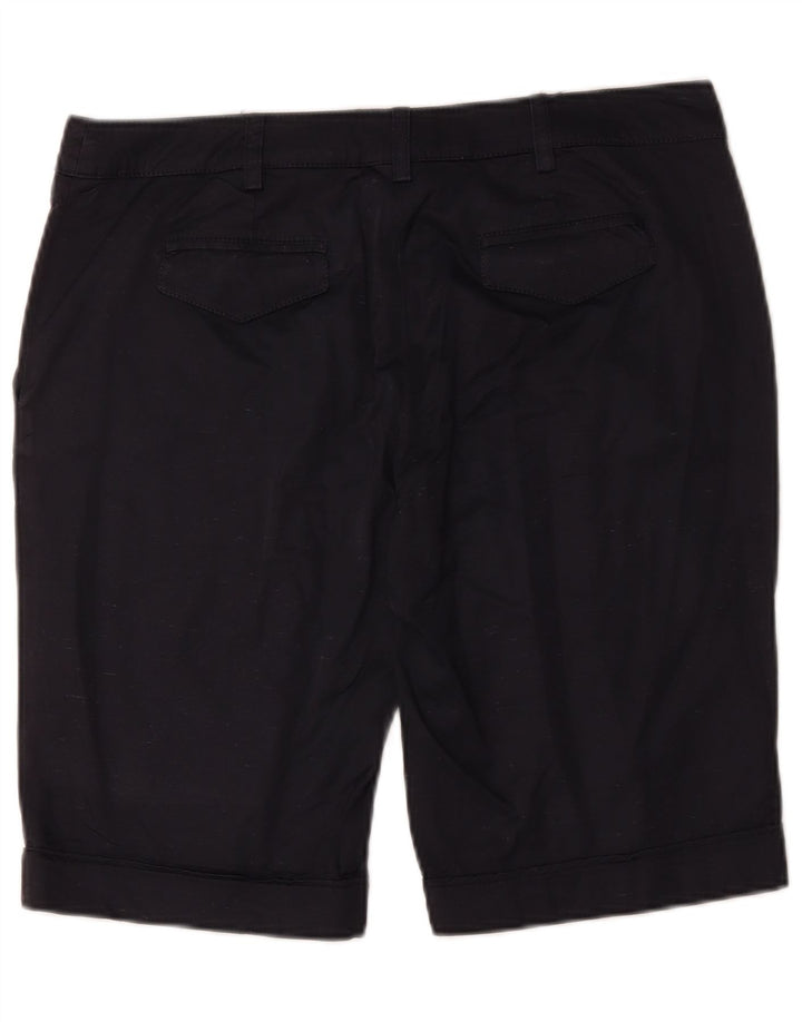 Gianfranco Ferre Short Chino Femme W34 Large Bleu Marine Soie