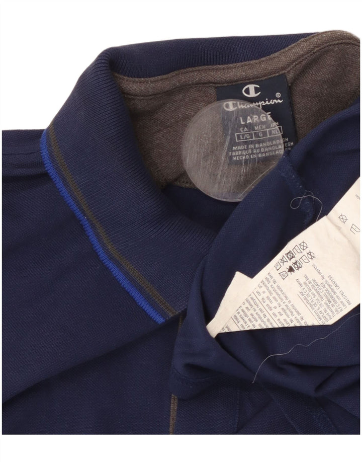 CHAMPION Polo Homme Grand Bleu Marine Coton