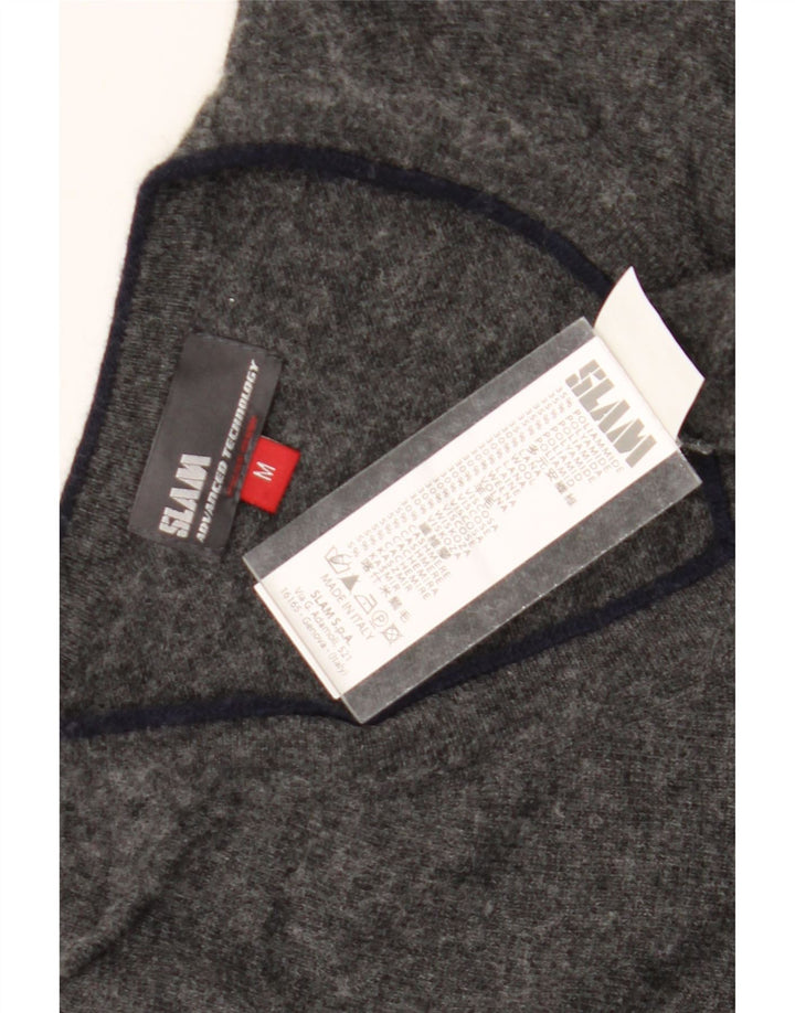 Slam Pull Col V Homme Gris Moyen Polyamide