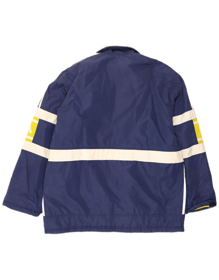 Adidas Veste matelassée graphique pour homme UK 40/42 Bleu moyen Colourblock