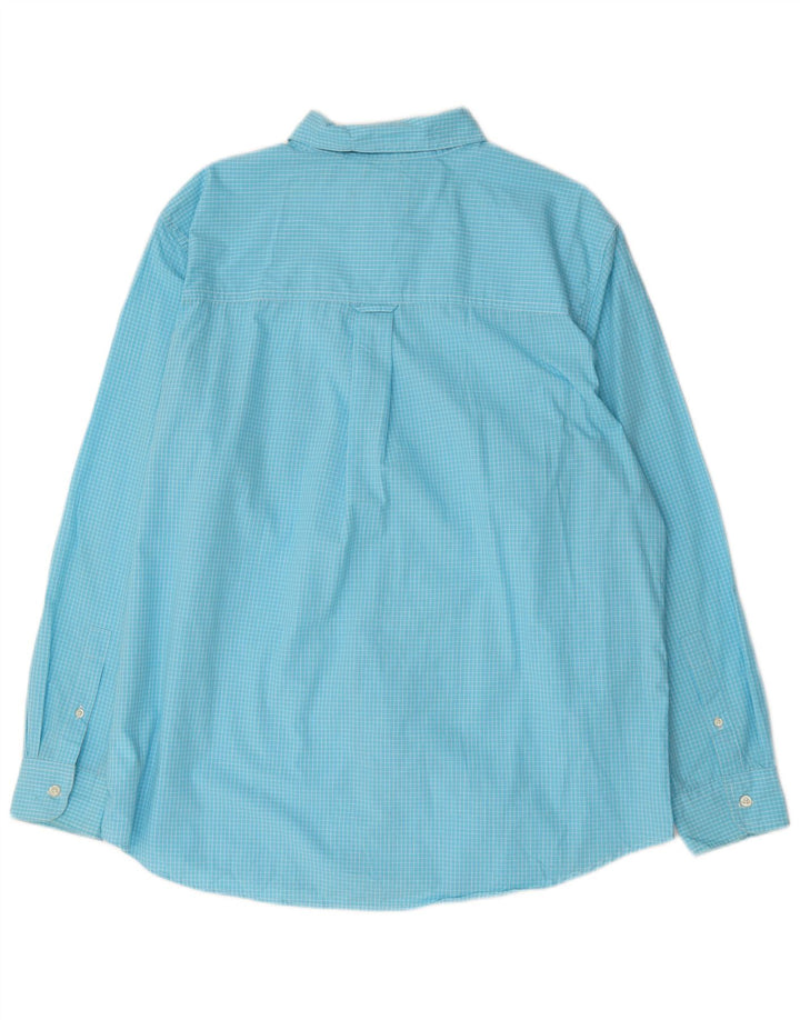 Chaps Chemise Homme Easy Care XL Bleu Carreaux Coton